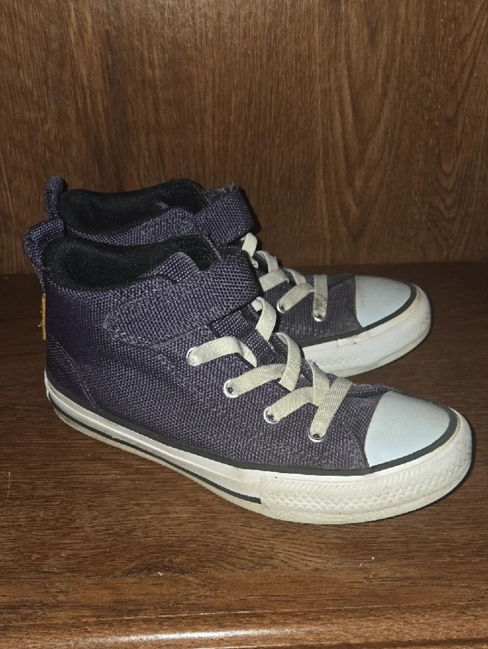 Converse Kids' Purple High-Top Sneakers with White Accents